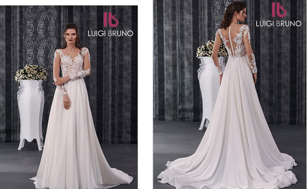 abiti da sposa chiffon